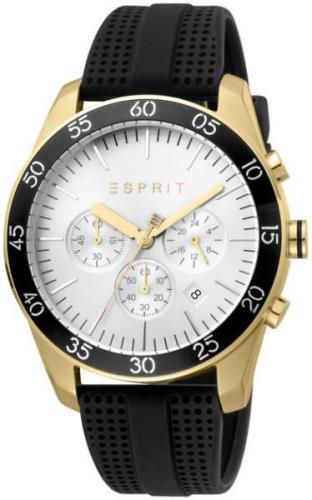 Esprit Herreklokke ES1G204P0055 Jordan Sølvfarget/Gummi Ø44 mm