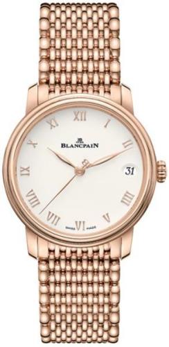 Blancpain Dameklokke 6127-3642-MMB Villeret Hvit/18 karat rosé gull