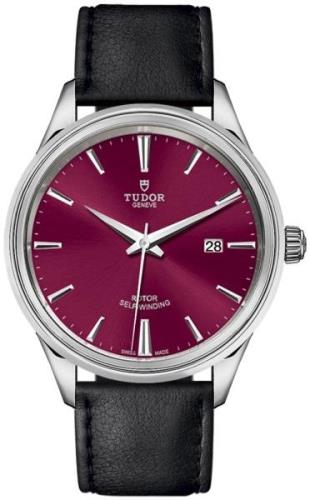 Tudor Herreklokke 12700-0012 Style Rød/Lær Ø41 mm
