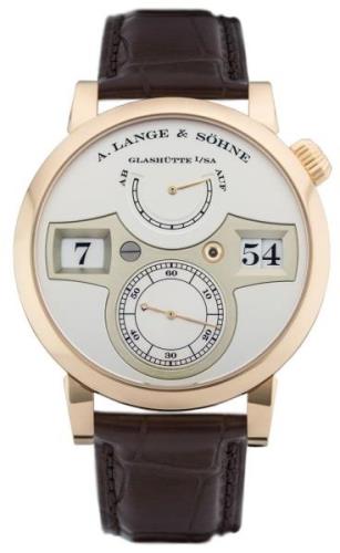 A. Lange & Söhne Herreklokke 140.032 Saxonia Sølvfarget/Lær