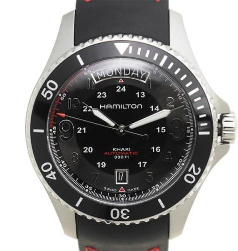 Hamilton Herreklokke H64515337 Khaki Sort/Gummi Ø41 mm