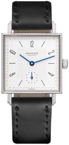 Nomos Glashütte Dameklokke N-401 Tetra Hvit/Lær