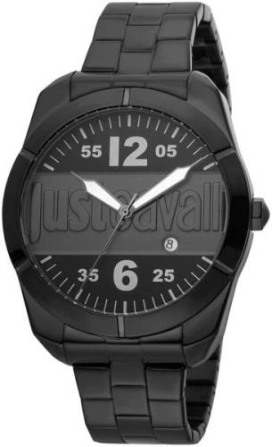 Just Cavalli Herreklokke JC1G106M0055 Sort/Stål Ø43 mm