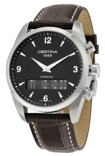 Certina Herreklokke C020.419.16.057.00 DS Multi-8 Sort/Lær Ø42 mm