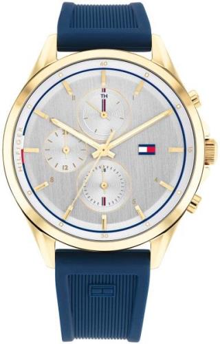 Tommy Hilfiger Dameklokke 1782424 Stella Sølvfarget/Gummi Ø38 mm