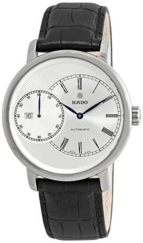 Rado Herreklokke R14129136 Diamaster Sølvfarget/Lær Ø43 mm