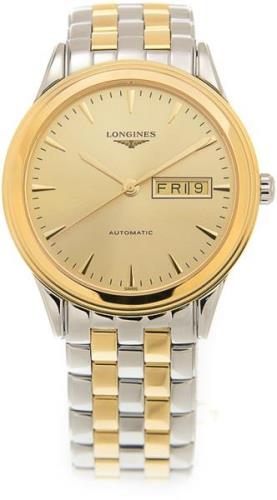 Longines Herreklokke L4.899.3.32.7 Flagship Gulltonet/Gulltonet stål