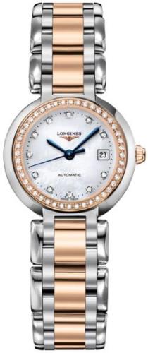 Longines Dameklokke L8.111.5.89.6 Primaluna Hvit/18 karat rosé gull