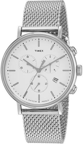 Timex Herreklokke TW2R27100 Hvit/Stål Ø41 mm