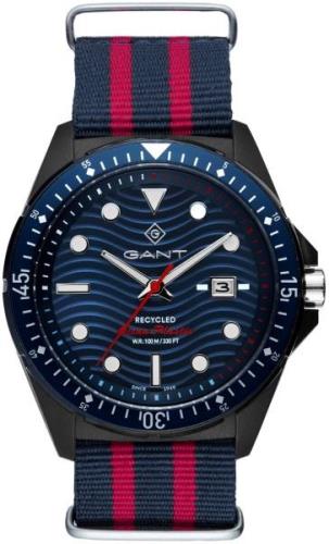 Gant Herreklokke G162001 Blå/Tekstil Ø45 mm