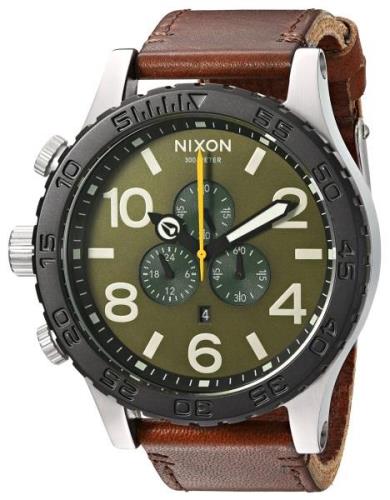 Nixon Herreklokke A1242334-00 The 51-30 Grønn/Lær Ø51 mm