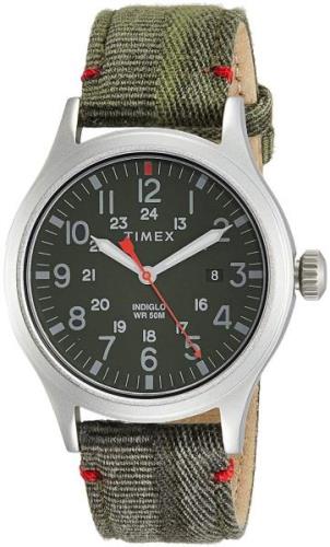 Timex Herreklokke TW2R60900 Grønn/Lær Ø40 mm