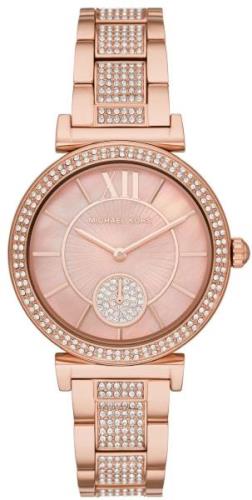 Michael Kors Dameklokke MK4617 Abbey Rosa/Rose-gulltonet stål Ø36 mm