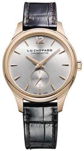 Chopard Dameklokke 121968-5001 L.U.C Sølvfarget/Lær Ø35 mm