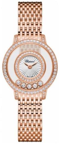 Chopard Dameklokke 209411-5001 Happy Diamonds Sølvfarget/18 karat