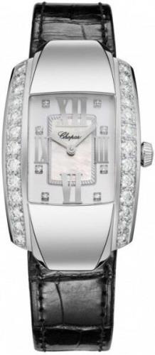 Chopard Dameklokke 419402-1004 La Strada Hvit/Lær 45x26 mm