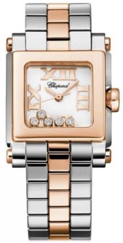 Chopard Dameklokke 278516-6002 Happy Sport Hvit/Stål Ø27 mm