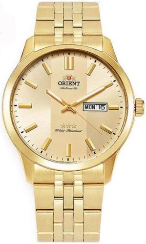 Orient 3 Star Herreklokke SAB0B007CB Gulltonet/Gulltonet stål Ø43 mm