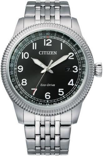 Citizen Herreklokke BM7480-81E Eco Drive 180 Sort/Stål Ø43 mm