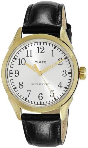 Timex Herreklokke TW2P99600 Classic Elevated Hvit/Lær Ø40 mm
