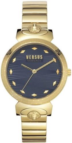 Versus by Versace Dameklokke VSPEO0619 Blå/Gulltonet stål Ø36 mm