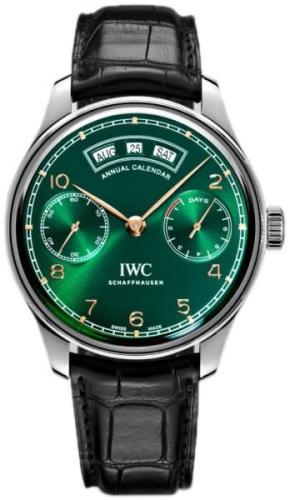 IWC Herreklokke IW503510 Portuguese Grønn/Lær Ø44.2 mm