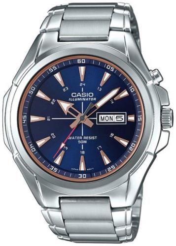 Casio Herreklokke MTP-E200D-2A2 Blå/Stål Ø46.8 mm