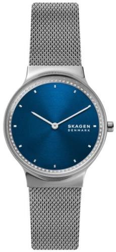 Skagen Dameklokke SKW3028 Freja Blå/Stål Ø34 mm