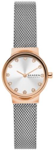 Skagen Dameklokke SKW3025 Freja Lille Sølvfarget/Rose-gulltonet