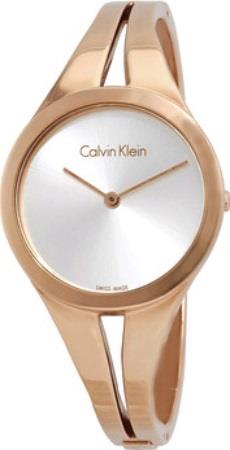 Calvin Klein Dameklokke K7W2M616 Hvit/Rose-gulltonet stål Ø28 mm
