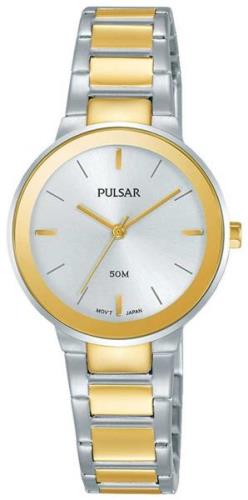 Pulsar Dameklokke PH8284X1 Dress Sølvfarget/Gulltonet stål Ø28 mm