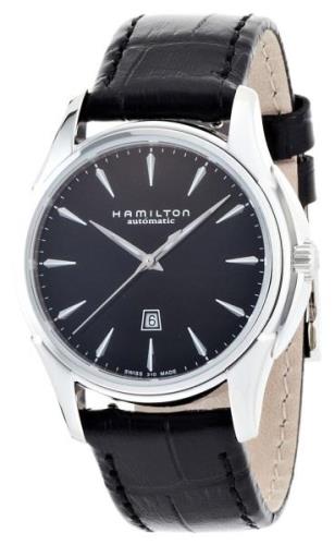 Hamilton Dameklokke H32315731 Sort/Lær Ø34 mm