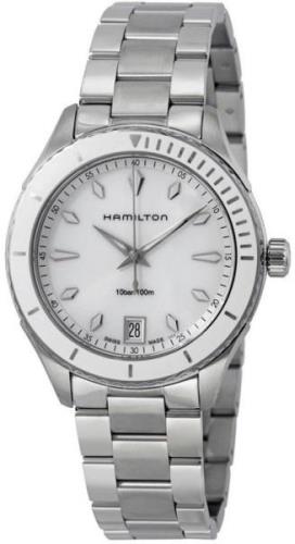 Hamilton Dameklokke H37411911 Hvit/Stål Ø37 mm