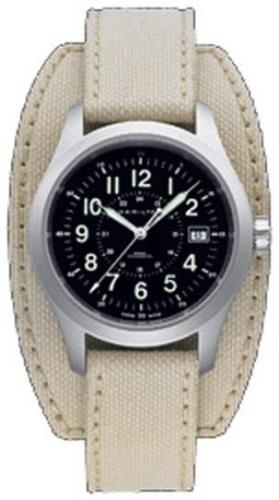 Hamilton Herreklokke H69519933 Khaki Field Sort/Tekstil Ø38 mm