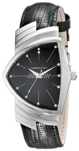 Hamilton Herreklokke H24491732 American Classic Ventura Sort/Lær