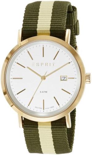 Esprit Herreklokke ES108361002 Hvit/Tekstil Ø43 mm