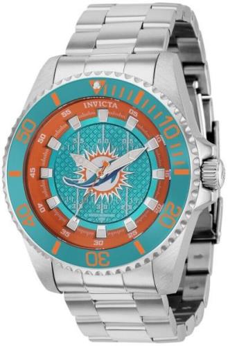 Invicta Herreklokke 36947 Nfl Grønn/Stål Ø47 mm