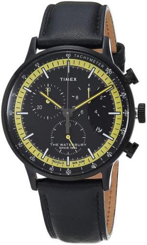 Timex Herreklokke TW2U04800 Sort/Lær Ø40 mm