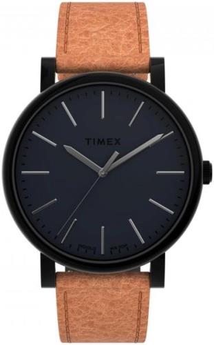 Timex Herreklokke TW2U05800 Originals Sort/Lær Ø42 mm