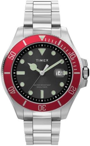 Timex Herreklokke TW2U41700 Sort/Stål Ø43 mm