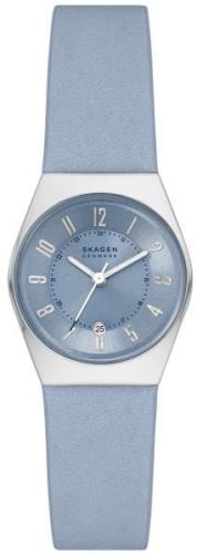 Skagen Dameklokke SKW3040 Grenen Lille Blå/Lær Ø26 mm