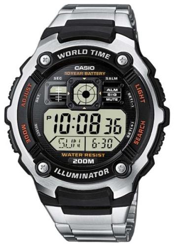 Casio Herreklokke AE-2000WD-1AVEF Collection Stål Ø47.7 mm