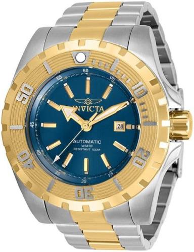 Invicta Herreklokke 30502 Pro Diver Blå/Gulltonet stål Ø52 mm