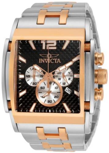 Invicta Herreklokke 32587 Speedway Sort/Rose-gulltonet stål