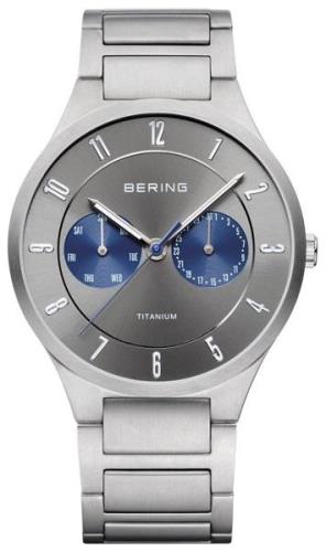 Bering Herreklokke 11539-777 Titanium Sølvfarget/Titan Ø39 mm