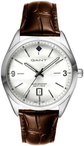 Gant Herreklokke G141001 Hvit/Lær Ø43 mm