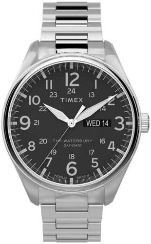 Timex Herreklokke TW2T71100 Sort/Stål Ø42 mm