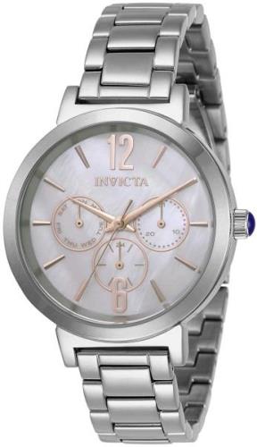 Invicta Dameklokke 31082 Angel Hvit/Stål Ø39 mm