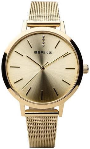 Bering Dameklokke 13434-333 Classic Gulltonet/Gulltonet stål Ø34 mm