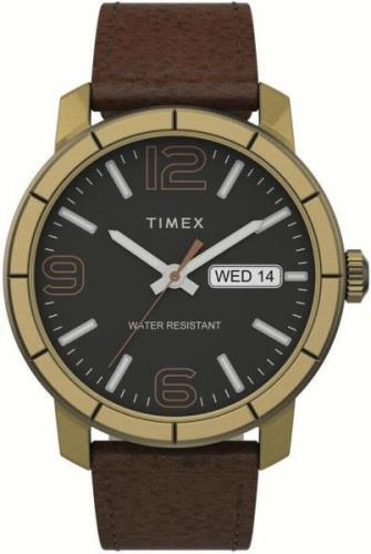Timex Herreklokke TW2T72700 Sort/Lær Ø44 mm